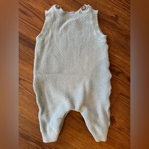 Carters Blue Knit Baby Romper